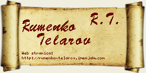 Rumenko Telarov vizit kartica